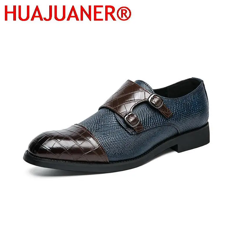 New Business Men's Shoes Casual Pu Leather Formal Shoes Men Black Oxfords Wedding Dress Shoes Classic Monk Shoes Big Size 38-48
New Business Men's Shoes Casual Pu Leather Formal Shoes Men Black Oxfords Wedding Dress Shoes Classic Monk Shoes Big Size 38-48