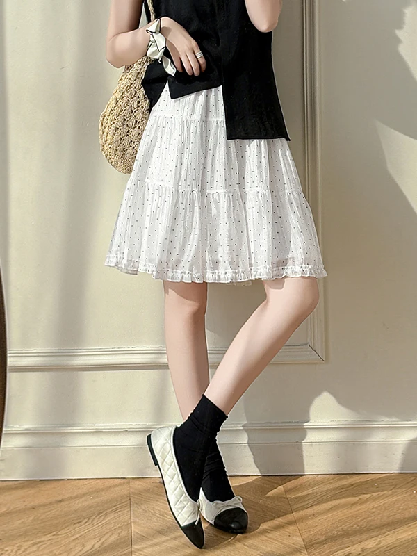 Summer 2026 Polka Dot A-Line Skirt High Waist Tulle Flared Half-length Gown Wooden Design Polyester Fiber Splicing
Summer 2026 Polka Dot A-Line Skirt High Waist Tulle Flared Half-length Gown Wooden Design Polyester Fiber Splicing