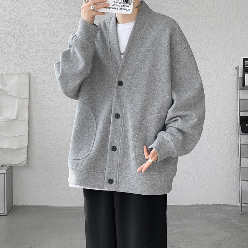 Spring Fashion V-Neck Men Hoodies Solid Color Comfortable All-match Male Clothing Casual Big Pocket Hoodies Simple New Style
Spring Fashion V-Neck Men Hoodies Solid Color Comfortable All-match Male Clothing Casual Big Pocket Hoodies Simple New Style