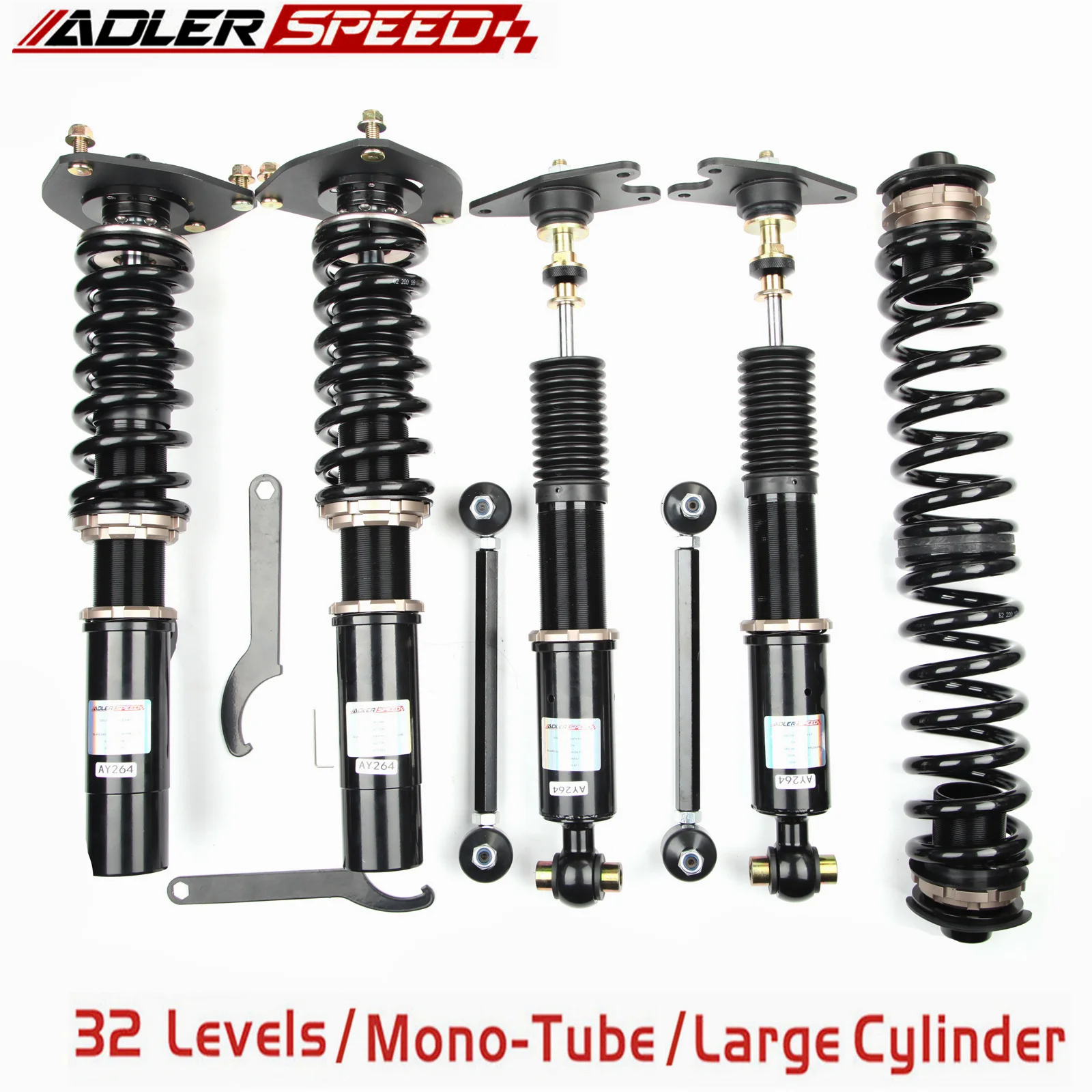 ADLERSPEED Adjustable Coilovers Lowering Kit For BMW 4 Series 428i 430i 435i 440i 2014-2018
ADLERSPEED Adjustable Coilovers Lowering Kit For BMW 4 Series 428i 430i 435i 440i 2014-2018