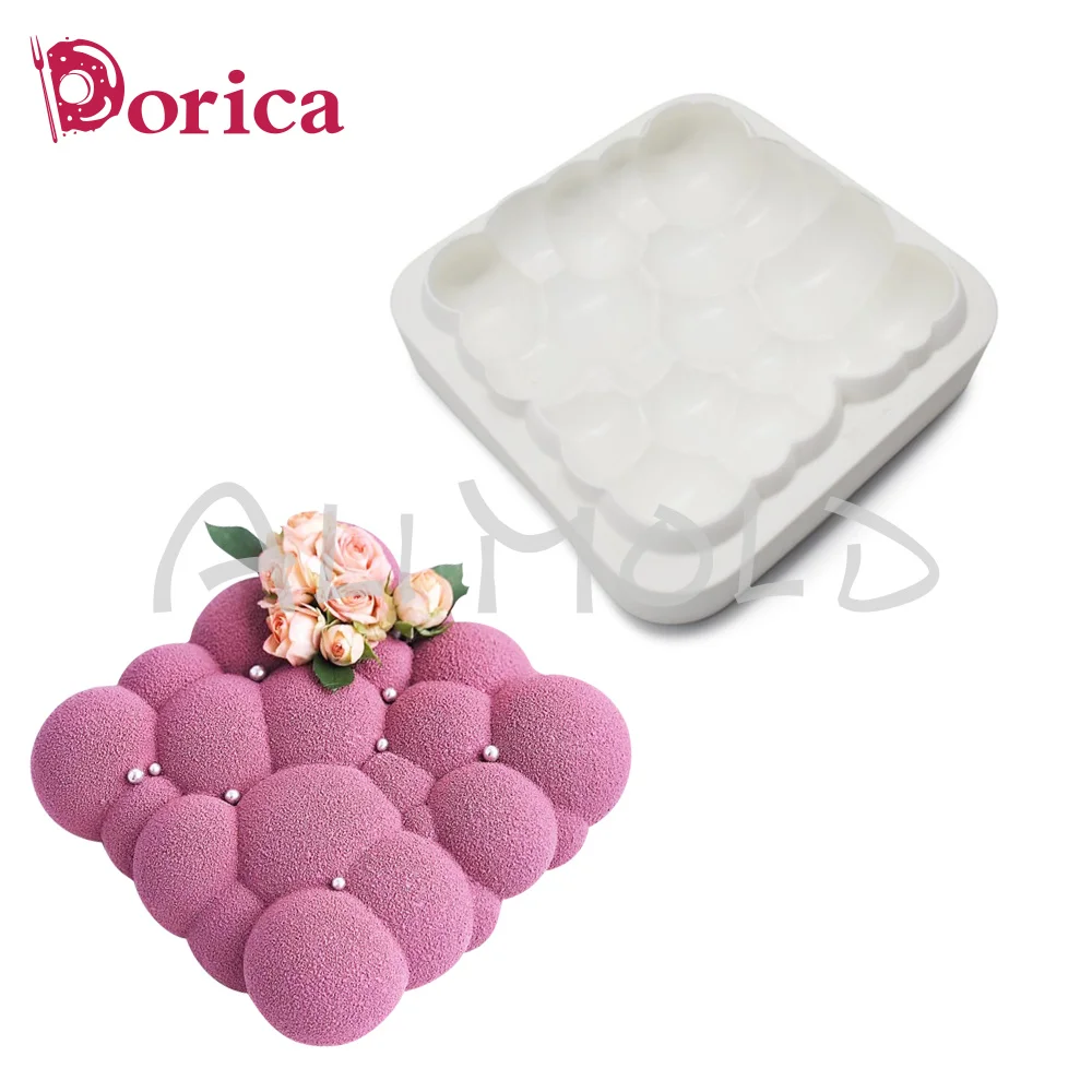 Dorica Bubble Design Mousse Cake Silicone Molds Chocolate Moulds French Dessert Cake Decorating Tools Kitchen Supplies Bakeware
Dorica Bubble Design Mousse Cake Silicone Molds Chocolate Moulds French Dessert Cake Decorating Tools Kitchen Supplies Bakeware
