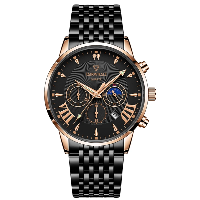 Mark Fairwhale 5020 Luxury Men Watch Stainless Steel Quartz Watches Date Display Multifunctional Watches For Men
Mark Fairwhale 5020 Luxury Men Watch Stainless Steel Quartz Watches Date Display Multifunctional Watches For Men