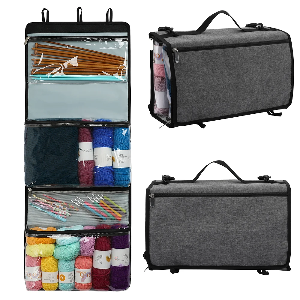 Large Capacity Yarn Storage Bag, Foldable Wool Thread Tote Bag for Crochet Hooks Knitting Needles, DIY Craft Sewing Accessories
Large Capacity Yarn Storage Bag, Foldable Wool Thread Tote Bag for Crochet Hooks Knitting Needles, DIY Craft Sewing Accessories