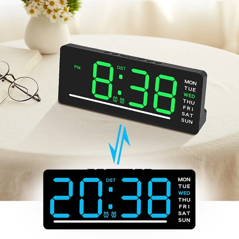LED Clock Integrating Time Temperature And Date Display For Living Room Decoration USB Desktop Alarm Clock Y5GB
LED Clock Integrating Time Temperature And Date Display For Living Room Decoration USB Desktop Alarm Clock Y5GB