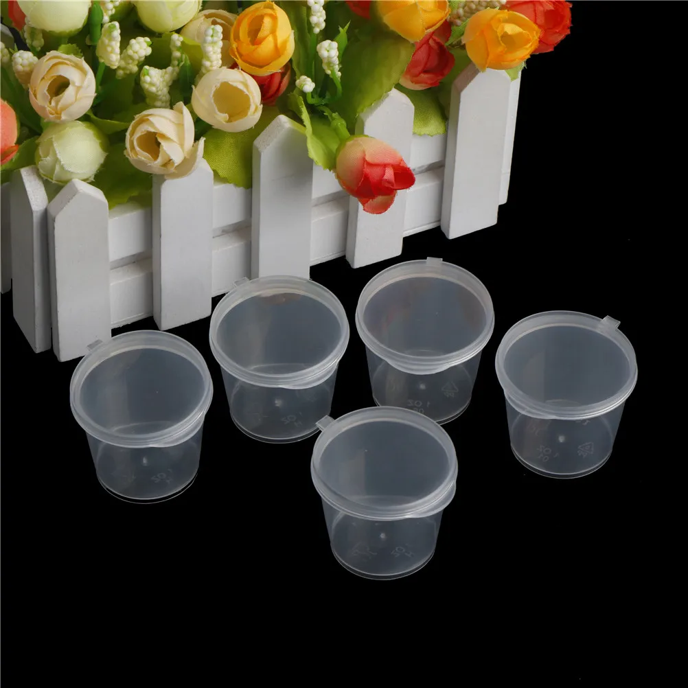 100Pcs Small Plastic Disposable Sauce Cups Food Storage Clear Package Box & Lid【Homeclub】
100Pcs Small Plastic Disposable Sauce Cups Food Storage Clear Package Box & Lid【Homeclub】