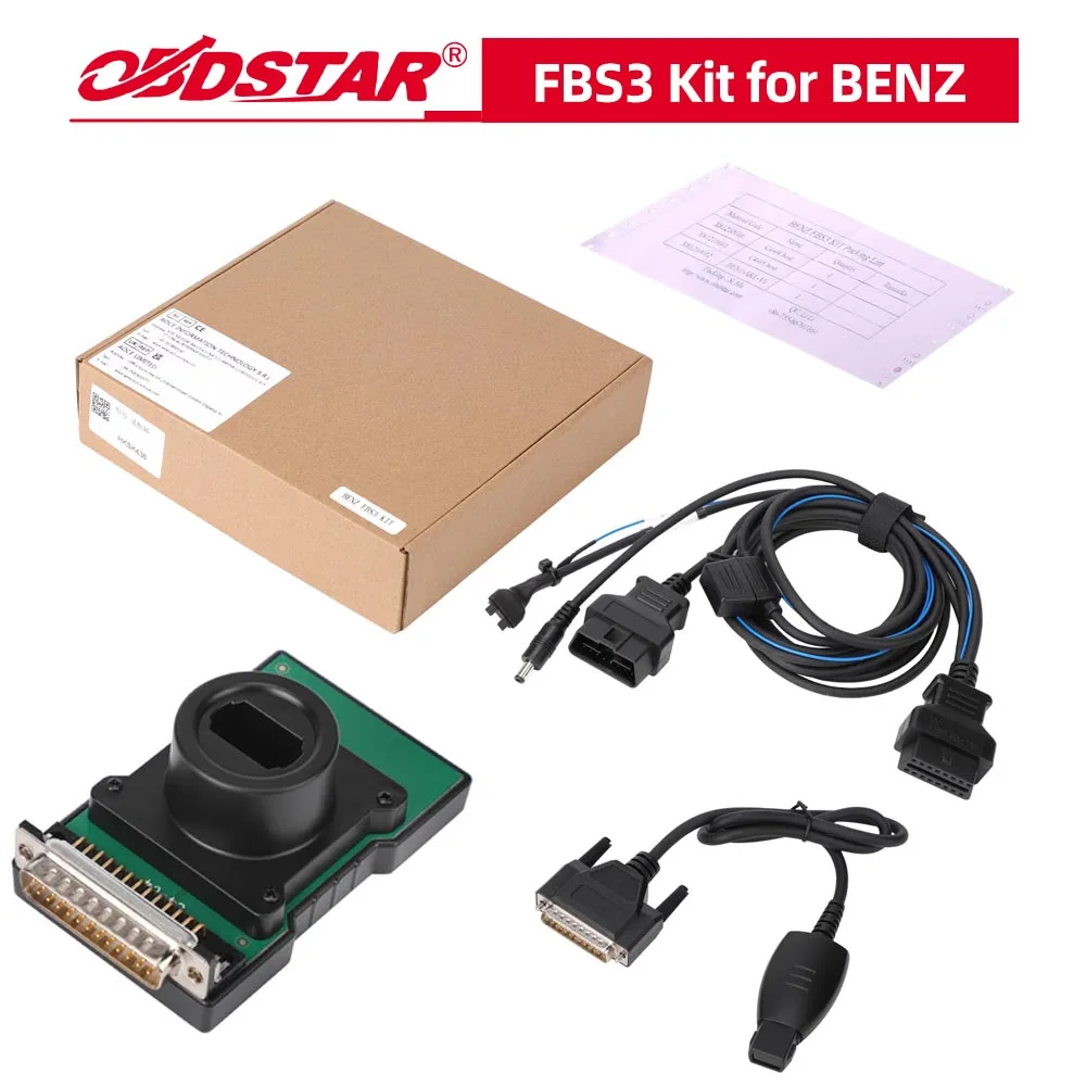 OBDSTAR FBS3 Kit for BENZ Read PinCode/ ECU Reset Virgin Program/ Program Keys Fit for OBDSTAR X300 Classic G3 / OBDSTAR MP001
OBDSTAR FBS3 Kit for BENZ Read PinCode/ ECU Reset Virgin Program/ Program Keys Fit for OBDSTAR X300 Classic G3 / OBDSTAR MP001