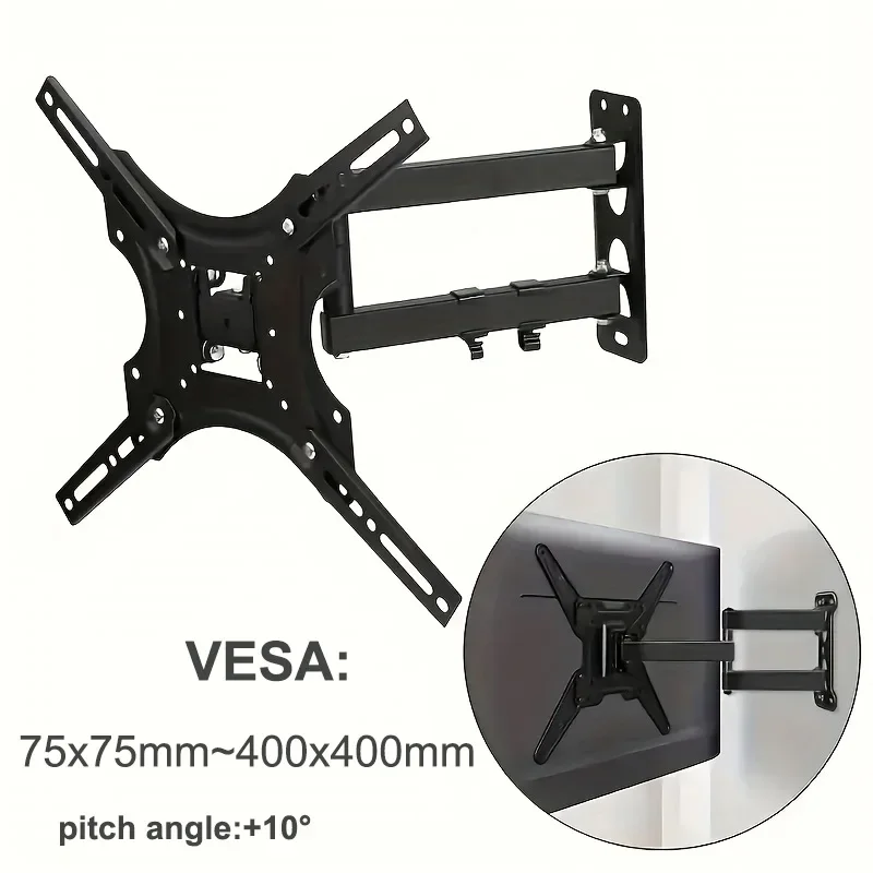 TV Wall Mount 32-55 inch LCD LED Monitor Adjustable TV Wall Bracket Extending Long Arm TV Wall Mount Max VESA 400x400mm
TV Wall Mount 32-55 inch LCD LED Monitor Adjustable TV Wall Bracket Extending Long Arm TV Wall Mount Max VESA 400x400mm