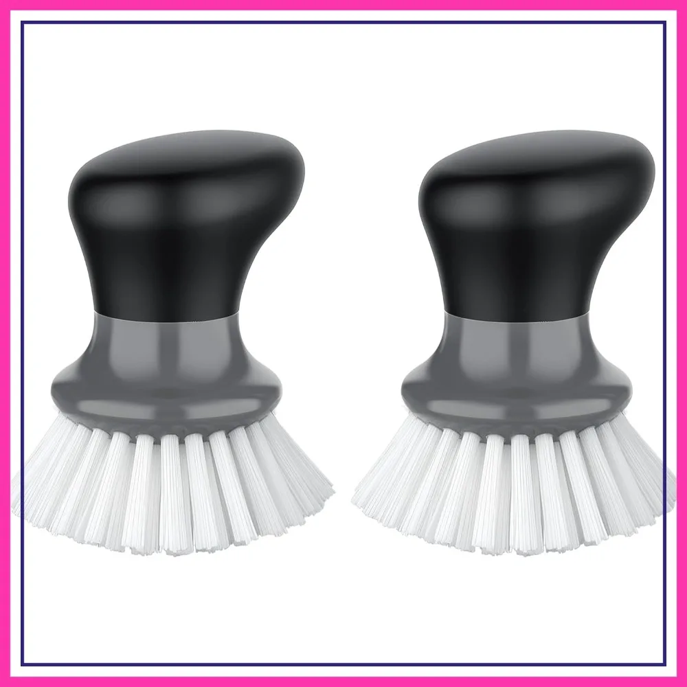 Palm Dish Scrub Brush with Ergonomic Grip, Kitchen Brushes for Dishes, Gray, Pack of 2
Palm Dish Scrub Brush with Ergonomic Grip, Kitchen Brushes for Dishes, Gray, Pack of 2