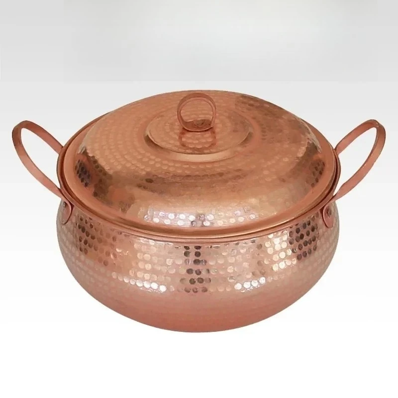 Copper Handmade Pure Casserole with Thick Kitchen Stew Pot with Cover Instant Noodles Hot Pot Large Capacity Soup Pot
Copper Handmade Pure Casserole with Thick Kitchen Stew Pot with Cover Instant Noodles Hot Pot Large Capacity Soup Pot