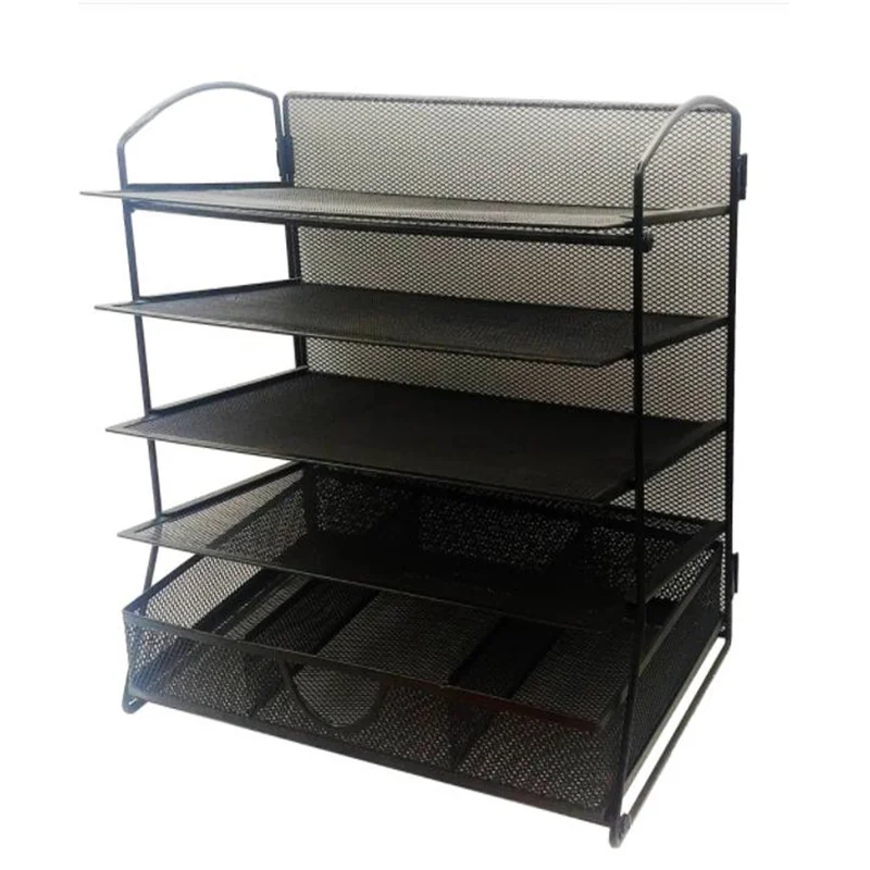 HOT Metal Five-Layer File Holder Wrought Iron Grid Desktop File Disk Office Supplies A4 Storage Rack With Drawer
HOT Metal Five-Layer File Holder Wrought Iron Grid Desktop File Disk Office Supplies A4 Storage Rack With Drawer