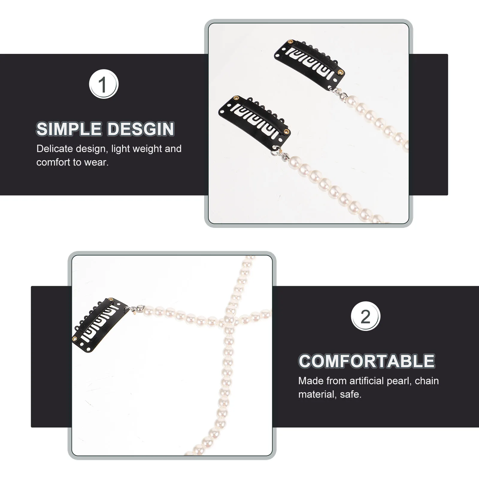 2 pcs Pearl Girls Pearl Chain For Braids Girl Chain For Braids Hair Accessories Styling Hair Braid Accessories Tools
2 pcs Pearl Girls Pearl Chain For Braids Girl Chain For Braids Hair Accessories Styling Hair Braid Accessories Tools