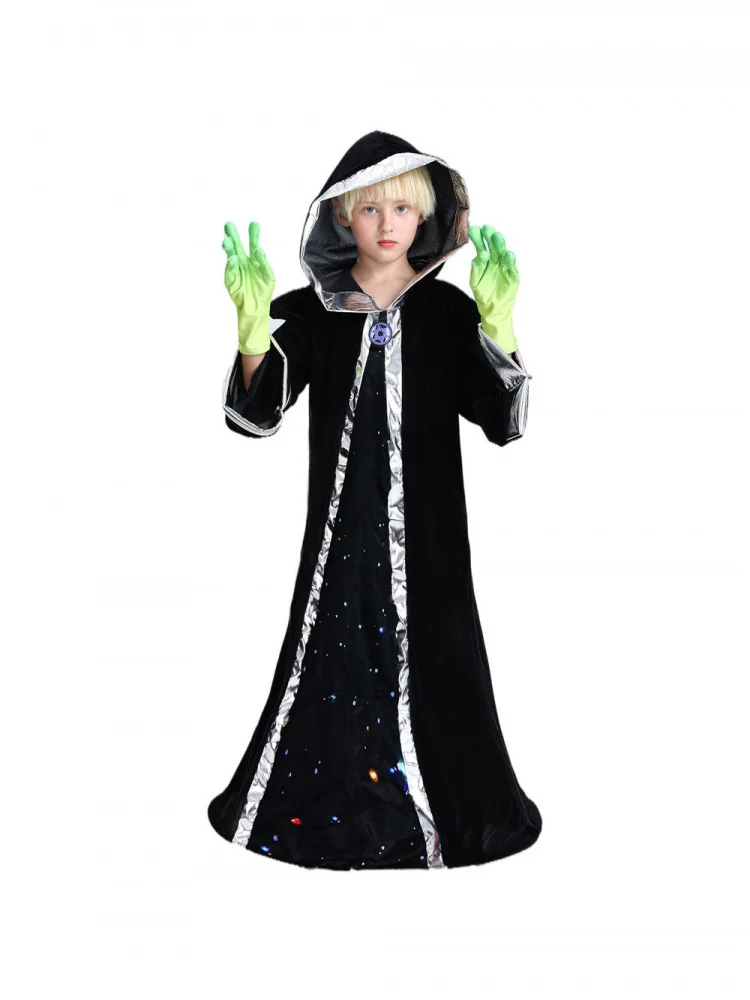 Halloween Children's Alien Cosplay Performance Costume Stage Performance Outer Space Leader Outfit Polyester Ethnic Wear
Halloween Children's Alien Cosplay Performance Costume Stage Performance Outer Space Leader Outfit Polyester Ethnic Wear
