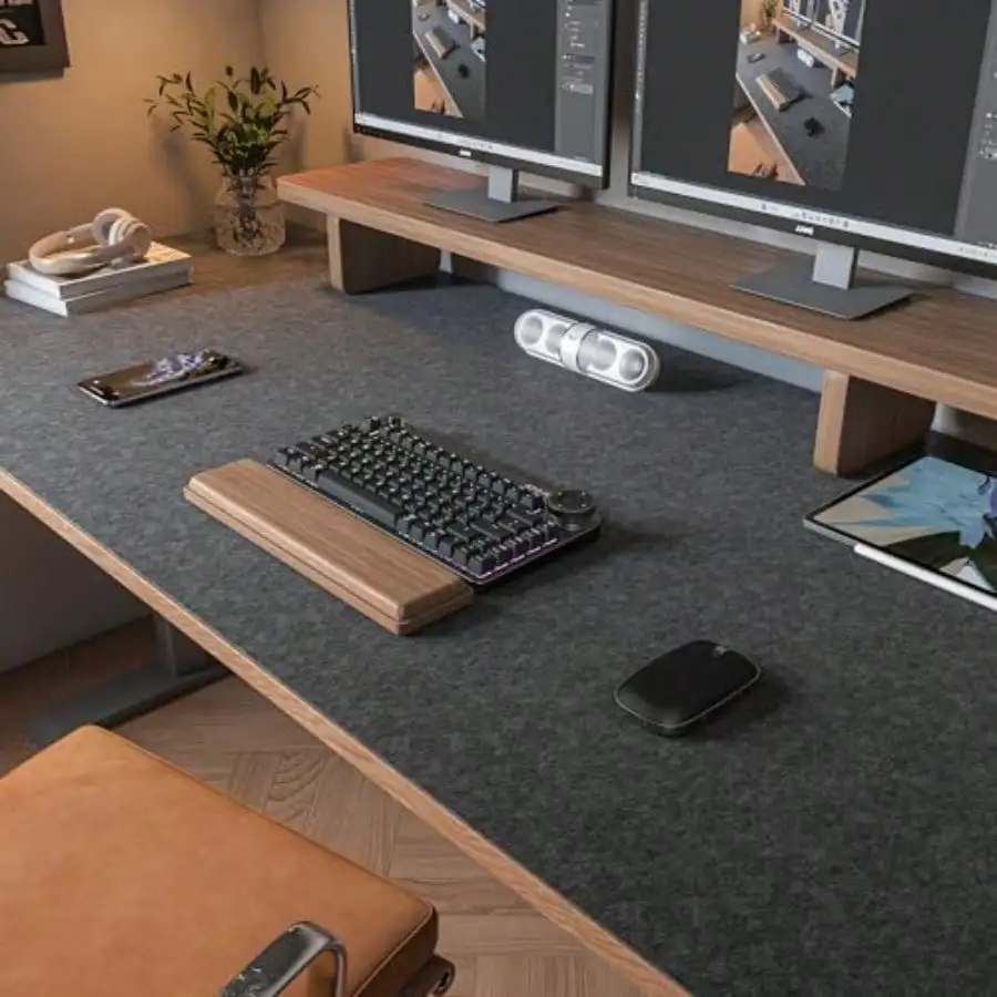 Large Felt Desk Mat47.2"x 23.6" Non-Slip Desk Pad for Office and Home 120x60cm Full Table Mouse Pad Keyboard Mats for Desk De
Large Felt Desk Mat47.2"x 23.6" Non-Slip Desk Pad for Office and Home 120x60cm Full Table Mouse Pad Keyboard Mats for Desk De