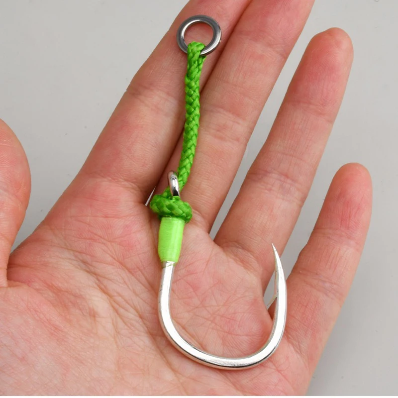 4pcs/bag Assist Sea Fishing Slow Jig Single Hooks 1/0-7/0 Saltwater High Carbon Steel Single Hook pesca Fishing Accessories
4pcs/bag Assist Sea Fishing Slow Jig Single Hooks 1/0-7/0 Saltwater High Carbon Steel Single Hook pesca Fishing Accessories