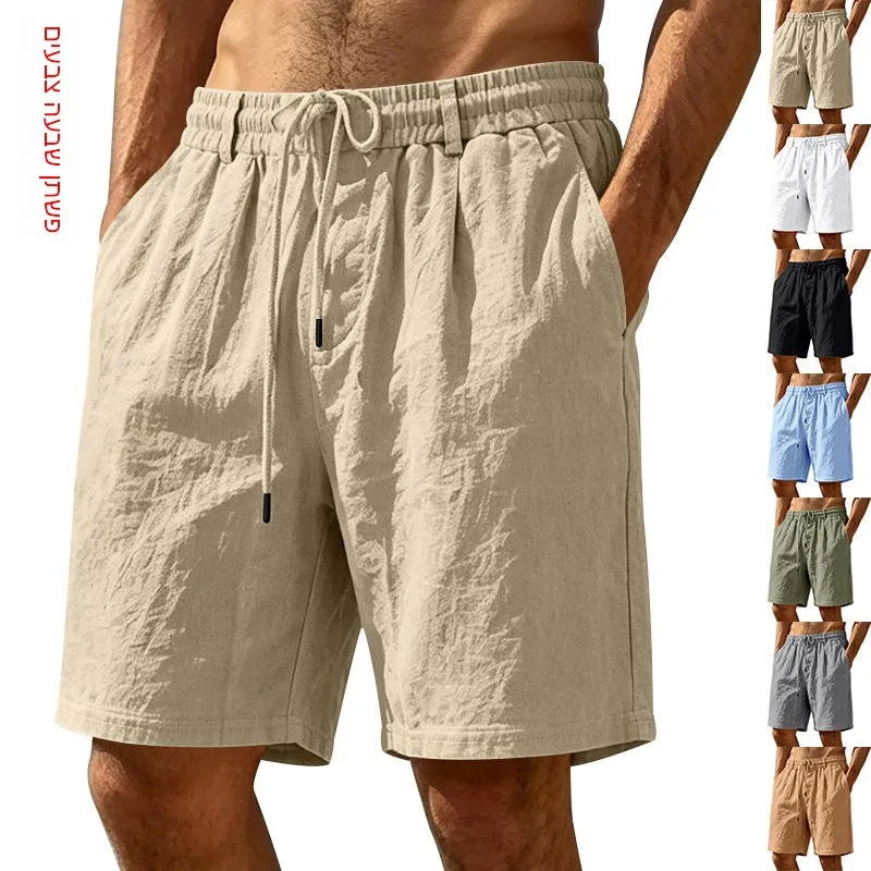Summer Men's Casual Loose Linen Shorts Five-Point Beach Sports Commuting Simple Style Independent Station Cross-Border Shorts
Summer Men's Casual Loose Linen Shorts Five-Point Beach Sports Commuting Simple Style Independent Station Cross-Border Shorts