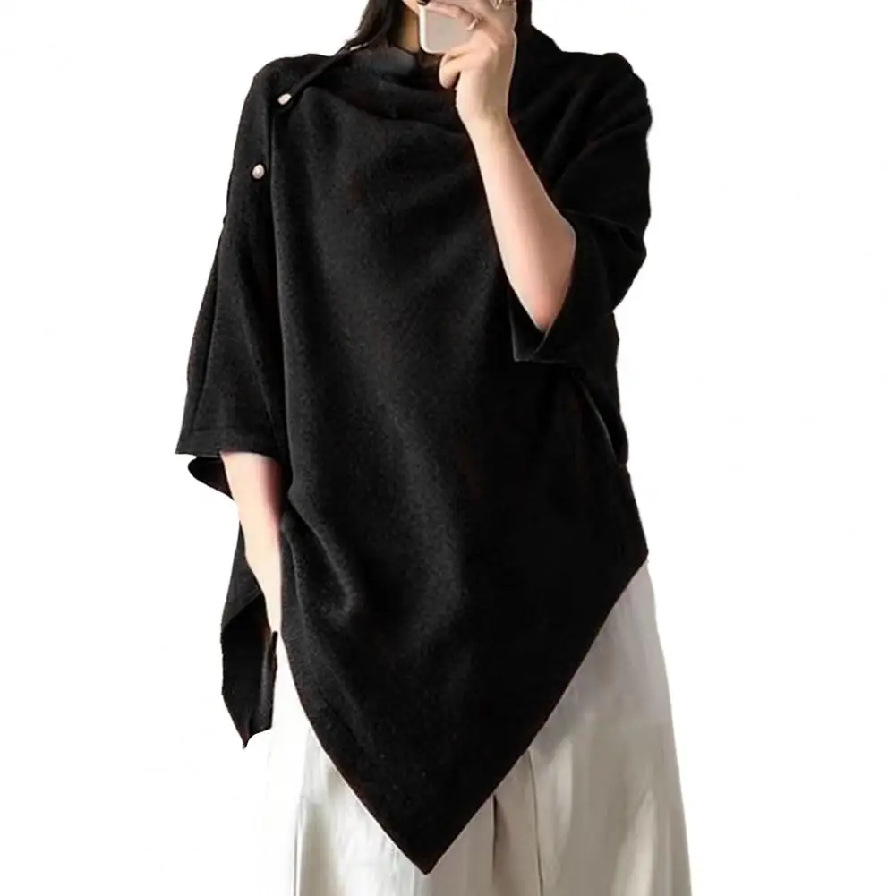 Woolen Shawl for Women Winter Shawl Cape with Button Closure Cozy Thickened Autumn Wrap Soft Solid Color Women’s for Weather
Woolen Shawl for Women Winter Shawl Cape with Button Closure Cozy Thickened Autumn Wrap Soft Solid Color Women’s for Weather