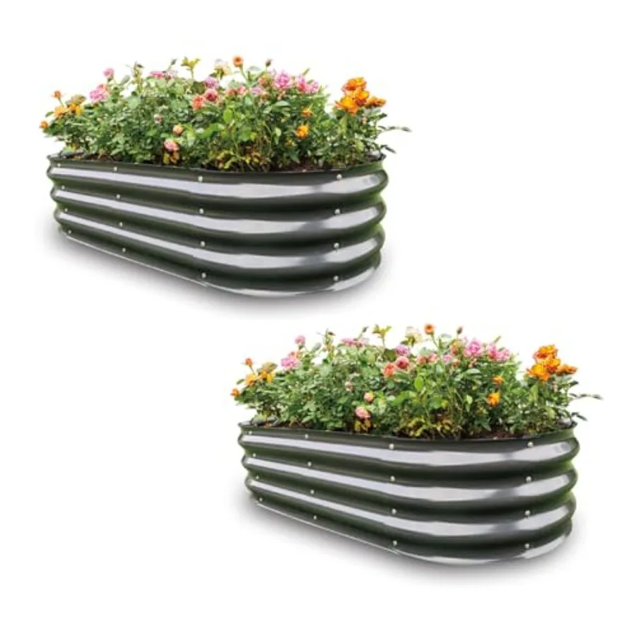 2 Pack Galvanized Raised Garden Bed Lightweight Planter Boxes Outdoor with Easy Assembly Large Garden Bed for Vegetables Fruits
2 Pack Galvanized Raised Garden Bed Lightweight Planter Boxes Outdoor with Easy Assembly Large Garden Bed for Vegetables Fruits