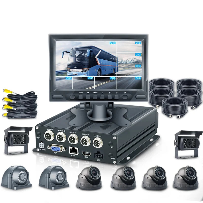 Mobile Phone Computer CMS V6 APP 8CH SD DVR Car Monitor 7 Inch Bus Truck Surveillance Camera System Mdvr Monitor
Mobile Phone Computer CMS V6 APP 8CH SD DVR Car Monitor 7 Inch Bus Truck Surveillance Camera System Mdvr Monitor
