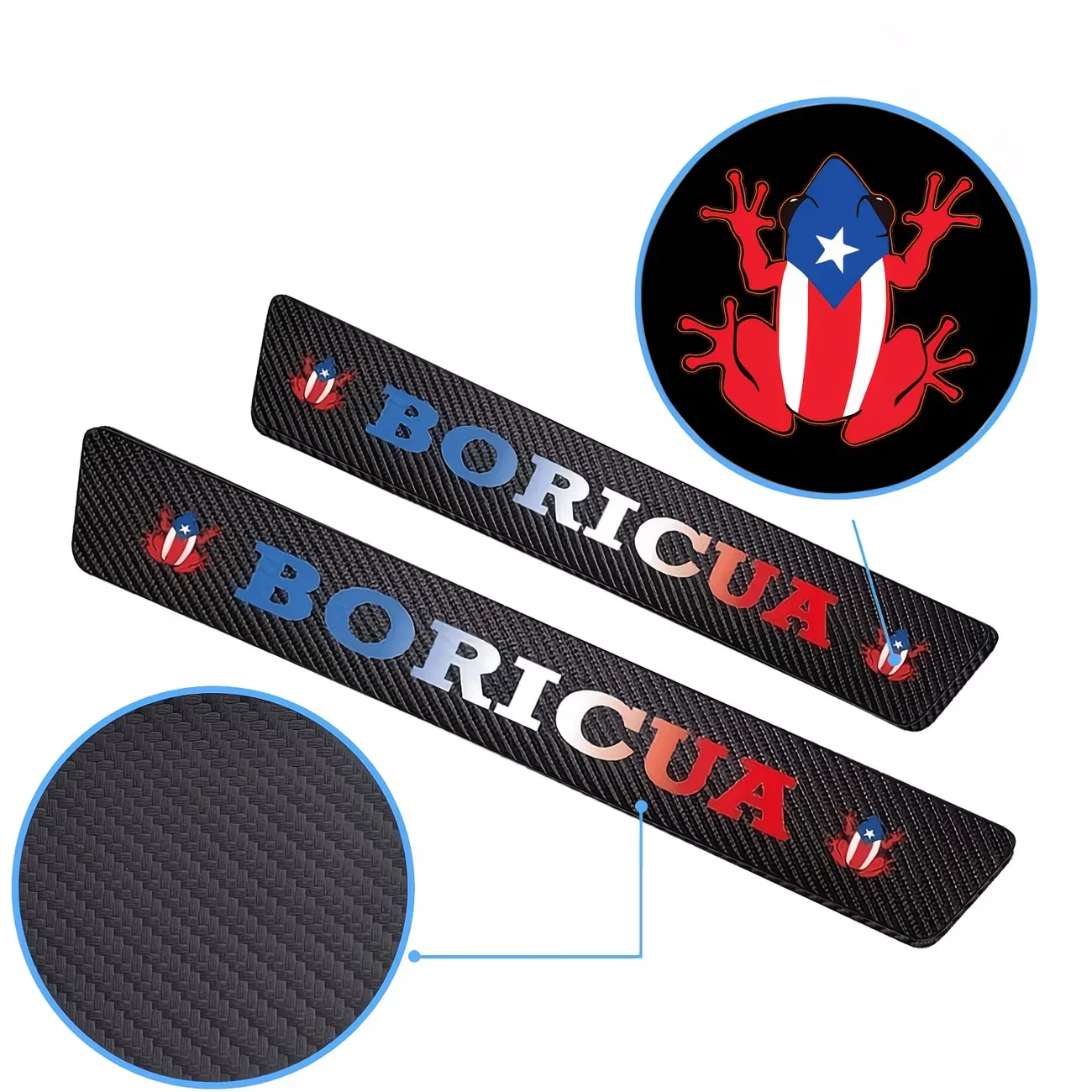 4pcs Boricua Carbon Fiber Car Door Sill Protector Stickers Scratch Cover & Protection Universal PR Style Decor Easy to Install
4pcs Boricua Carbon Fiber Car Door Sill Protector Stickers Scratch Cover & Protection Universal PR Style Decor Easy to Install