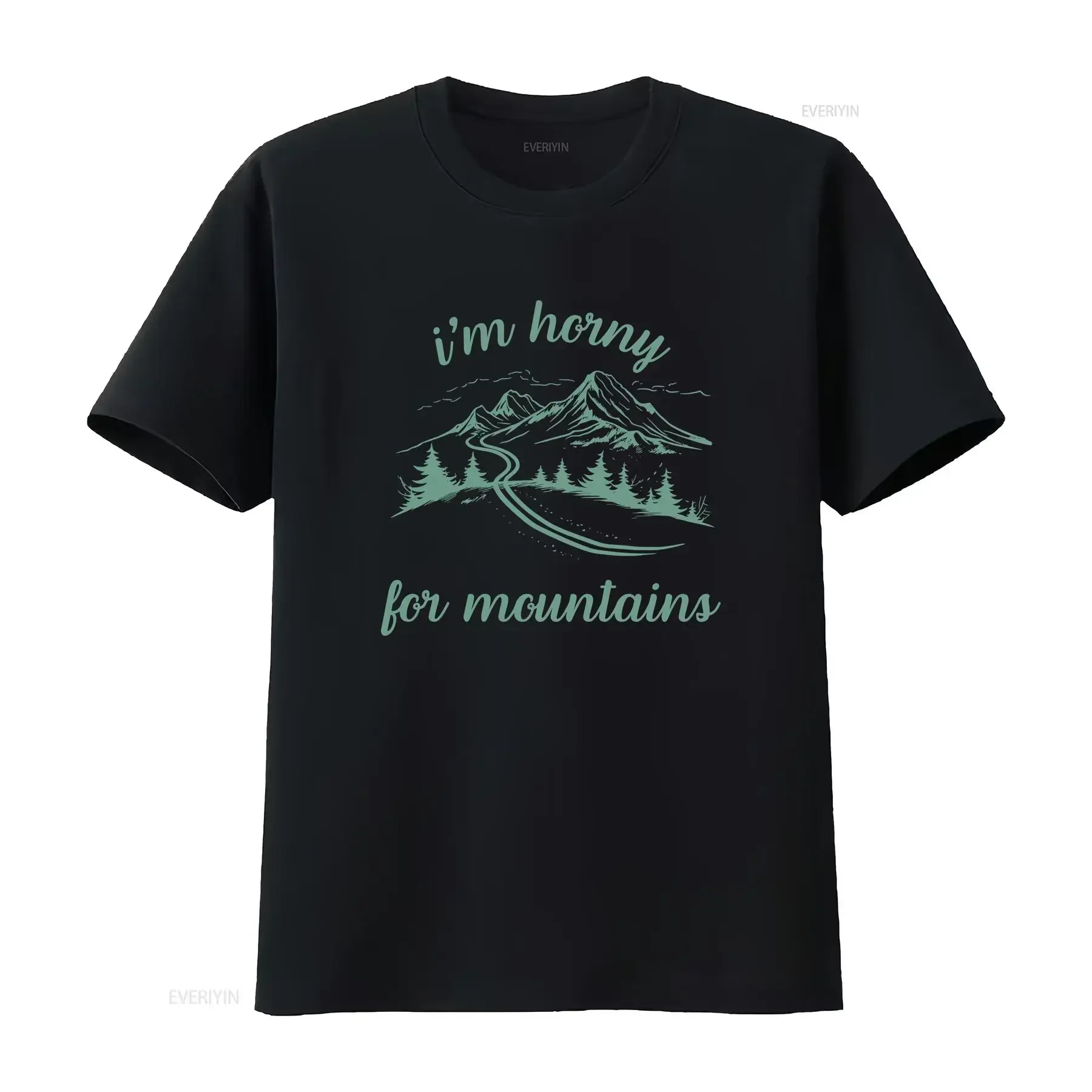 I'm Horny For Mountains Graphic T-Shirt Breathable Cotton Crewneck Tee for Hiking Trips
I'm Horny For Mountains Graphic T-Shirt Breathable Cotton Crewneck Tee for Hiking Trips