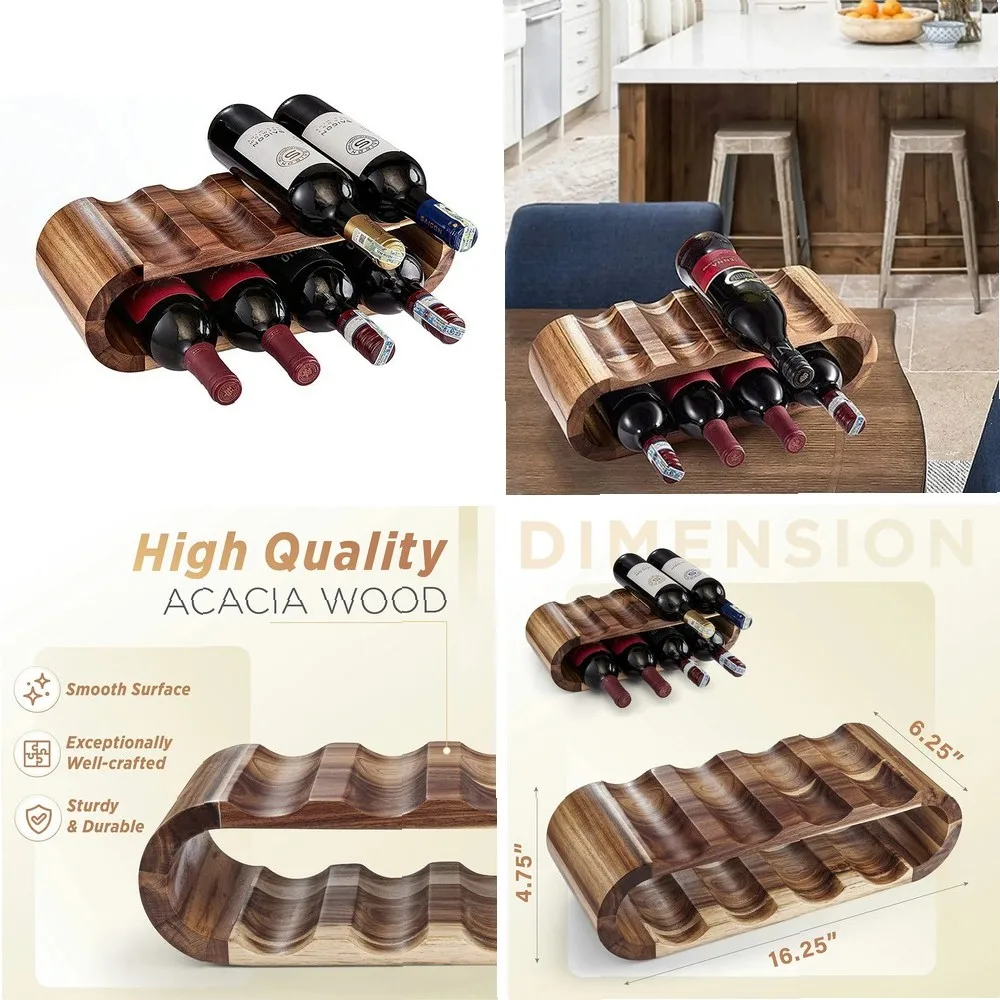 Double Layer Wine Bottle Display Rack Holder, Tabletop Decor for Kitchen Dining Room Bar
Double Layer Wine Bottle Display Rack Holder, Tabletop Decor for Kitchen Dining Room Bar