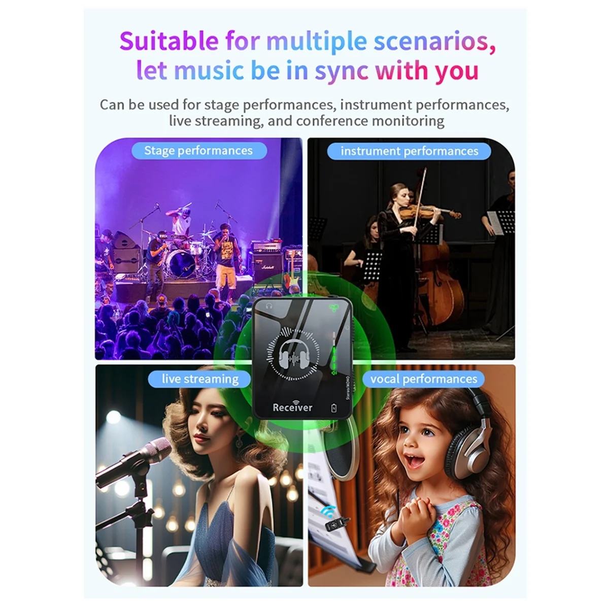 Popular New 2.4GHz Wireless Earphone Monitor Transmission System Support Mono/Stereo Rechargeable Transmitter and Receiver
Popular New 2.4GHz Wireless Earphone Monitor Transmission System Support Mono/Stereo Rechargeable Transmitter and Receiver