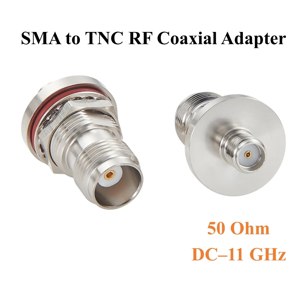 SMA Female to TNC Female Bulkhead Panel Mount Adapter 50 Ohm Low Loss RF Coaxial Connector for Antenna, 4G/5G LTE, WiFi, GPS, GN
SMA Female to TNC Female Bulkhead Panel Mount Adapter 50 Ohm Low Loss RF Coaxial Connector for Antenna, 4G/5G LTE, WiFi, GPS, GN