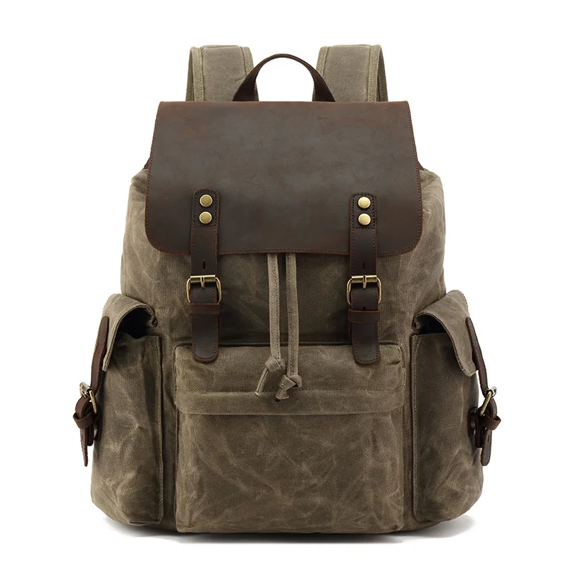 Leisure School Men's Bag Large Capacity Travel Backpack Canvas Outdoor Mountaineering Computer
Leisure School Men's Bag Large Capacity Travel Backpack Canvas Outdoor Mountaineering Computer