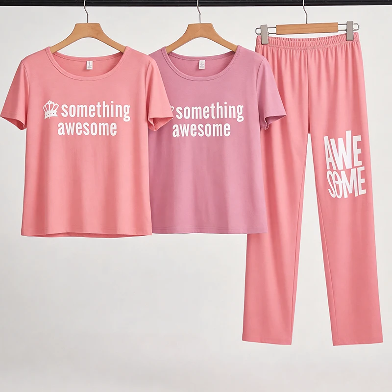 Women's Clothes 2026 Spring and Fall Pajamas Fashion Casual O-Neck Soft Solid Sweet Silky Comfortably Homewear Ladies Sleepwear
Women's Clothes 2026 Spring and Fall Pajamas Fashion Casual O-Neck Soft Solid Sweet Silky Comfortably Homewear Ladies Sleepwear