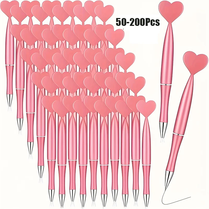 50-200 Pcs Pink Heart Shaped Ballpoint Pens Cute Love Decor Writing Pens
50-200 Pcs Pink Heart Shaped Ballpoint Pens Cute Love Decor Writing Pens