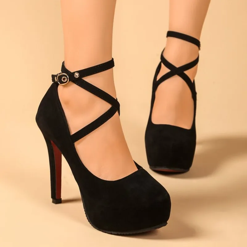 Woman Pumps Cross-Tied Ankle Strap Wedding Party Shoes Platform Dress Women Shoes High Heels Plus Size High Heels Ladies
Woman Pumps Cross-Tied Ankle Strap Wedding Party Shoes Platform Dress Women Shoes High Heels Plus Size High Heels Ladies