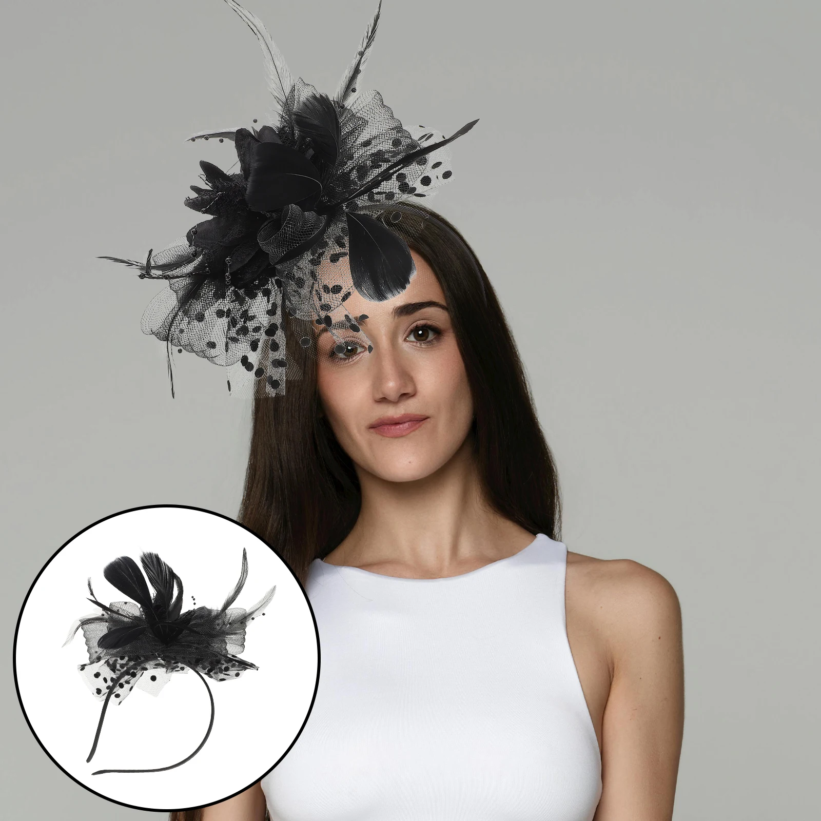Retro Head Flower Cocktail Mesh Hair Clip Headgear Party Headband Medieval Hairpiece Fascinators Hats for Women
Retro Head Flower Cocktail Mesh Hair Clip Headgear Party Headband Medieval Hairpiece Fascinators Hats for Women