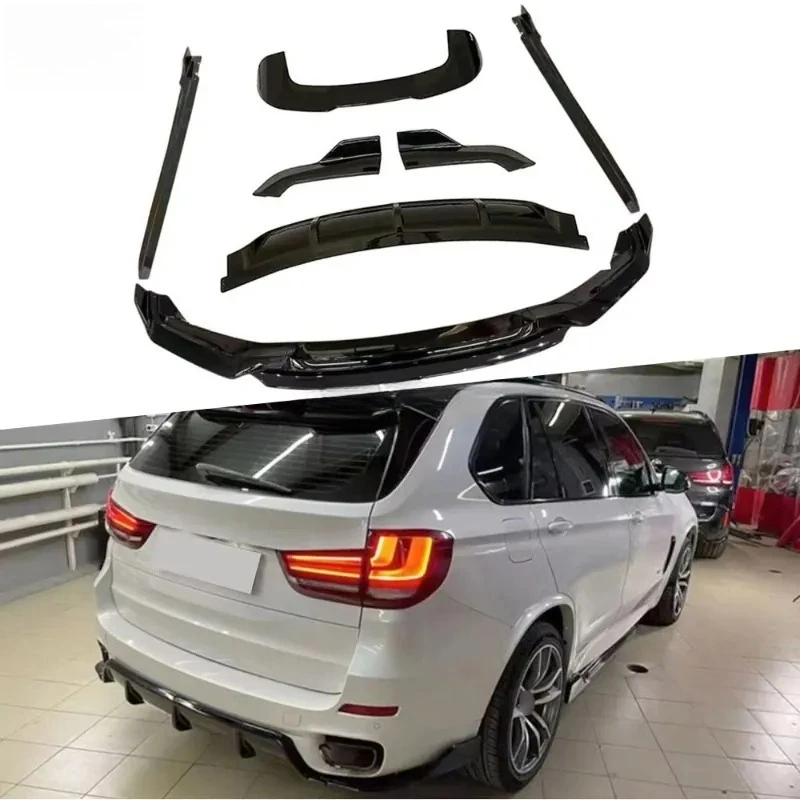Gloss Black Car Front Lip Rear Diffuser Spoiler With Splitters Side Skirts Body Kits for X5 F15 M Sport 2015-2018
Gloss Black Car Front Lip Rear Diffuser Spoiler With Splitters Side Skirts Body Kits for X5 F15 M Sport 2015-2018