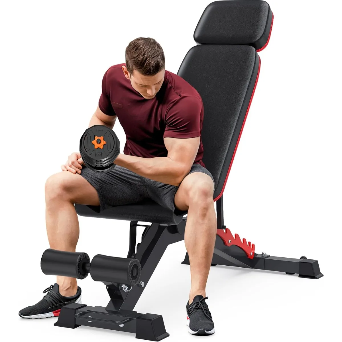1200LBS Adjustable Weight Bench Press, Heavy-duty Workout Bench for Home Gym, Extra Headrest, Incline Decline strength
1200LBS Adjustable Weight Bench Press, Heavy-duty Workout Bench for Home Gym, Extra Headrest, Incline Decline strength