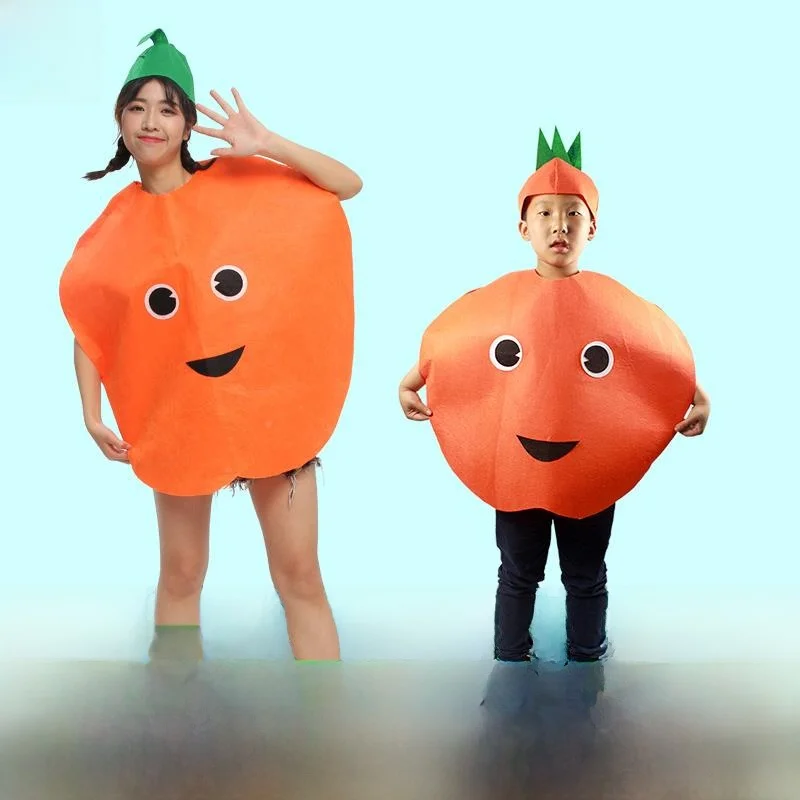 Eco-Friendly Orange Performance Costume Fashion Show Family Parent-Child Design Citrus Fruit Stage Performance Outfit
Eco-Friendly Orange Performance Costume Fashion Show Family Parent-Child Design Citrus Fruit Stage Performance Outfit