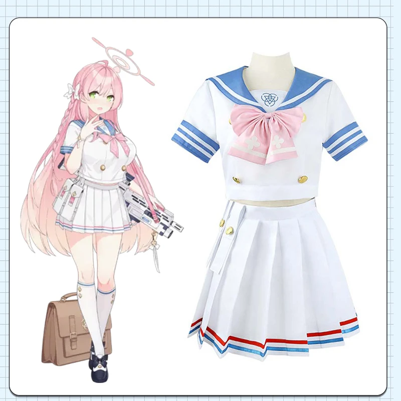 New Game Blue Archive cos Urawa Hanako Cosplay Cute Pleated Skirt Female Sailor uniform Game same Costume B
New Game Blue Archive cos Urawa Hanako Cosplay Cute Pleated Skirt Female Sailor uniform Game same Costume B
