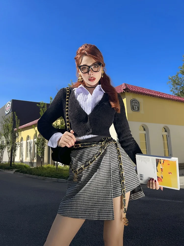 LE PALAIS VINTAGE Original Cheered Woolen Skirt Street Sle Long Leg Lengthening Vintage Irregular Skirt
LE PALAIS VINTAGE Original Cheered Woolen Skirt Street Sle Long Leg Lengthening Vintage Irregular Skirt