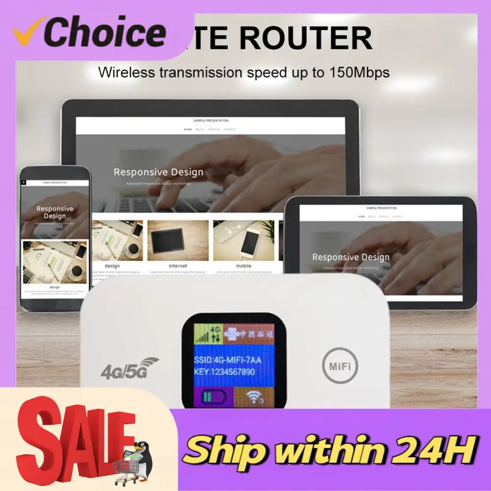4G LTE Mini Outdoor Hotspot 150Mbps Mobile WiFi Hotspot Sim Card Slot Portable Network Hotspot Device Colorful LED Display
4G LTE Mini Outdoor Hotspot 150Mbps Mobile WiFi Hotspot Sim Card Slot Portable Network Hotspot Device Colorful LED Display