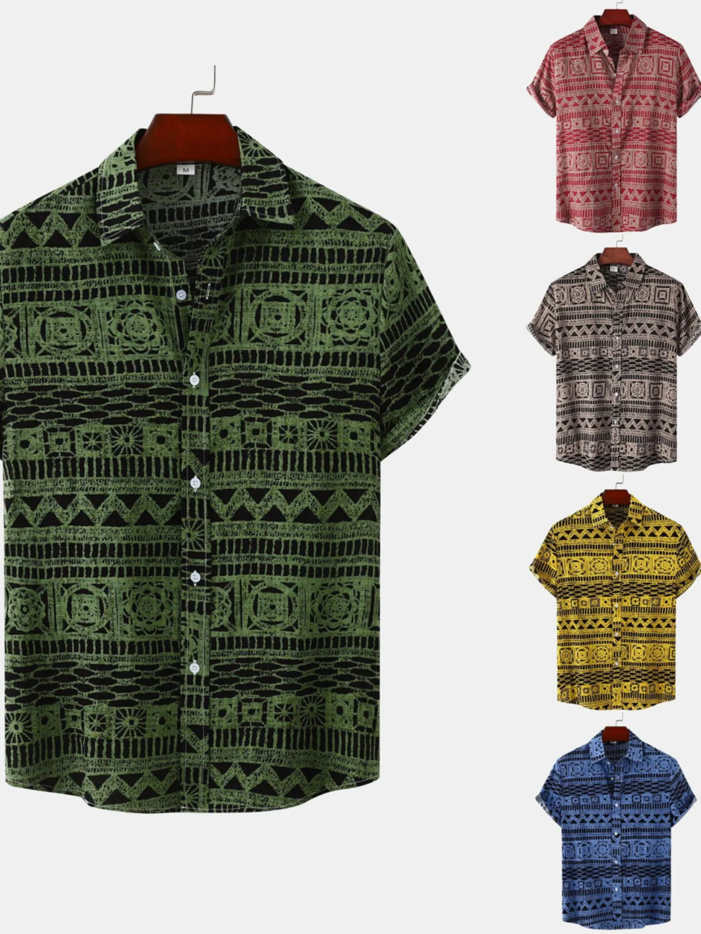 Men's Ethnic Sle ort Sve irt Vintage Retro Stand Fit Splice Proc Iron Free Summer Thin Regular Length
Men's Ethnic Sle ort Sve irt Vintage Retro Stand Fit Splice Proc Iron Free Summer Thin Regular Length