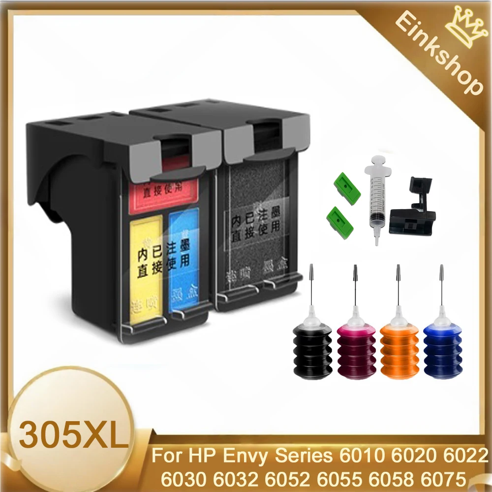 einkshop For HP 305 xl 305xl Refillable Ink Cartridge Replacement For hp 305 DeskJet 2710 2720 4110 4120 For HP 305 Cartridges
einkshop For HP 305 xl 305xl Refillable Ink Cartridge Replacement For hp 305 DeskJet 2710 2720 4110 4120 For HP 305 Cartridges