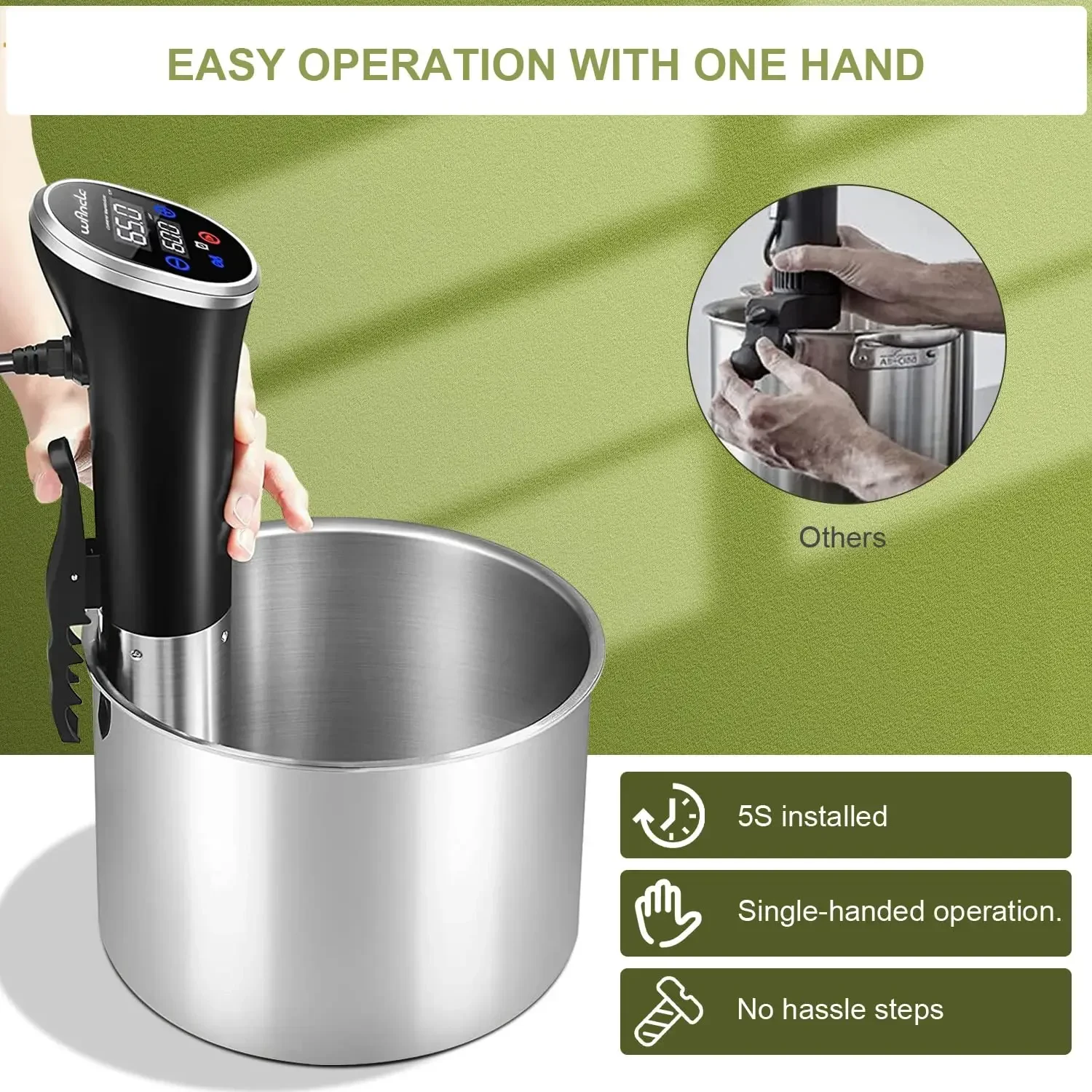 New New Home Sous Vide Machine IPX7 Slower Cooking Machine
New New Home Sous Vide Machine IPX7 Slower Cooking Machine