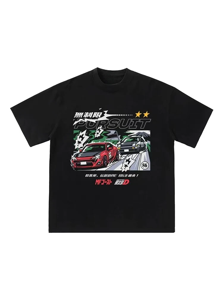 Japanese Retro Anime Initial D Speed Car Soul Printed Short Sleeve Cotton Loose Men's Casual Loose Short Sleeve T-shirt Trendy
Japanese Retro Anime Initial D Speed Car Soul Printed Short Sleeve Cotton Loose Men's Casual Loose Short Sleeve T-shirt Trendy