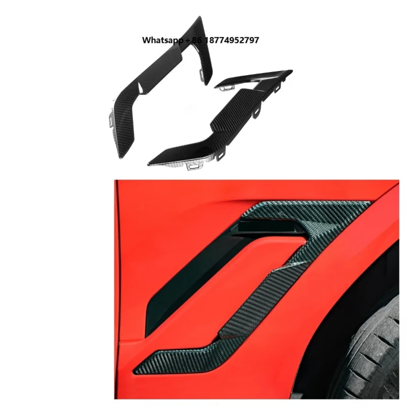 High Quality Dry Carbon Fiber SQ Style Side Fender Trim X6M F96 2020+ Side Vent Trim Replacement Side Fender Vent Trim
High Quality Dry Carbon Fiber SQ Style Side Fender Trim X6M F96 2020+ Side Vent Trim Replacement Side Fender Vent Trim