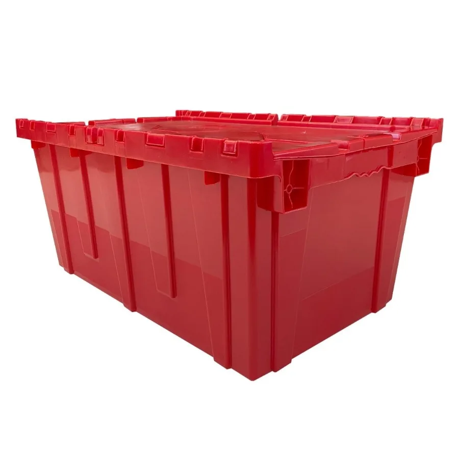 Storage and Packing Plastic Tote Crate Attached Lid Flip Top, 27"x17"x12" Pack of 1
Storage and Packing Plastic Tote Crate Attached Lid Flip Top, 27"x17"x12" Pack of 1
