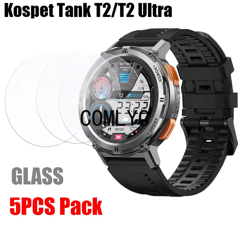 5 шт. для умных часов Kospet Tank T2 Ultra/T2, защитная пленка из закаленного стекла, 9H, 2,5D пленка
5 шт. для умных часов Kospet Tank T2 Ultra/T2, защитная пленка из закаленного стекла, 9H, 2,5D пленка