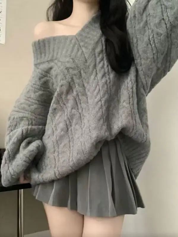 Y2K Harajuku Эстетический женский вязаный свитер Корейский свободный модный однотонный пуловер с длинными рукавами 2025 Новая осенне-зимняя одежда
Y2K Harajuku Эстетический женский вязаный свитер Корейский свободный модный однотонный пуловер с длинными рукавами 2025 Новая осенне-зимняя одежда