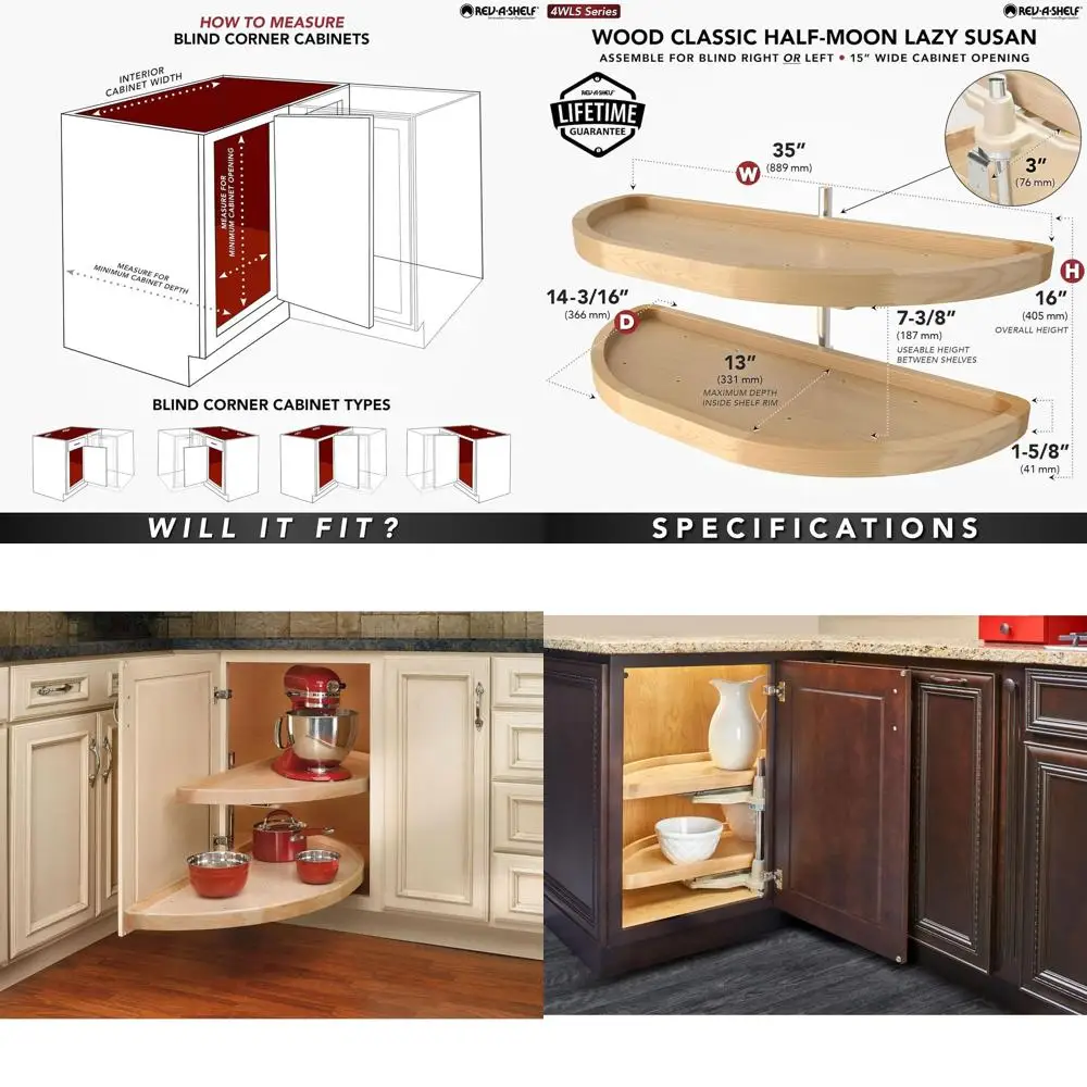 Двухуровневый органайзер-вертушка 35 см с выдвижной поворотной платформой для кухонных шкафов, деревянный
Двухуровневый органайзер-вертушка 35 см с выдвижной поворотной платформой для кухонных шкафов, деревянный