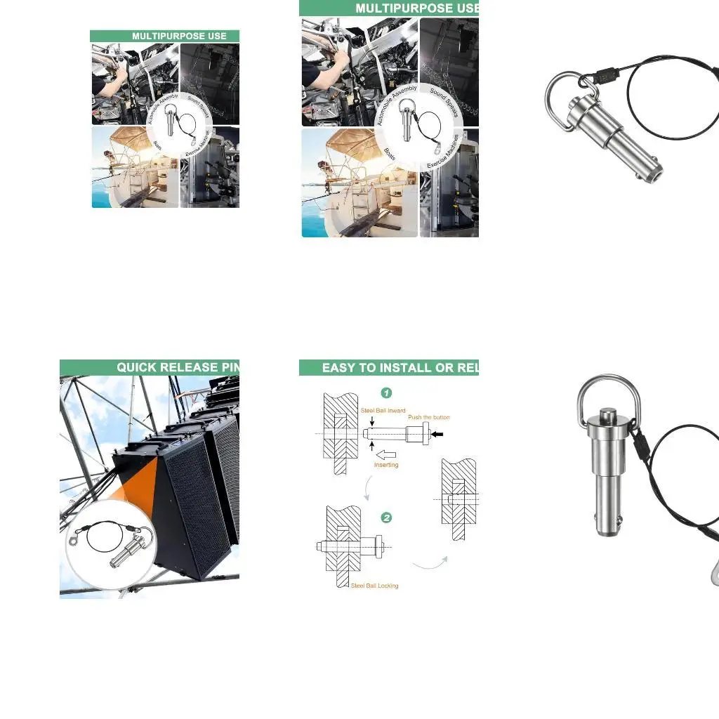 652F Professional Stainless Steel Round Lock Pin for Aviation Trailer Bridge Assembly
652F Professional Stainless Steel Round Lock Pin for Aviation Trailer Bridge Assembly