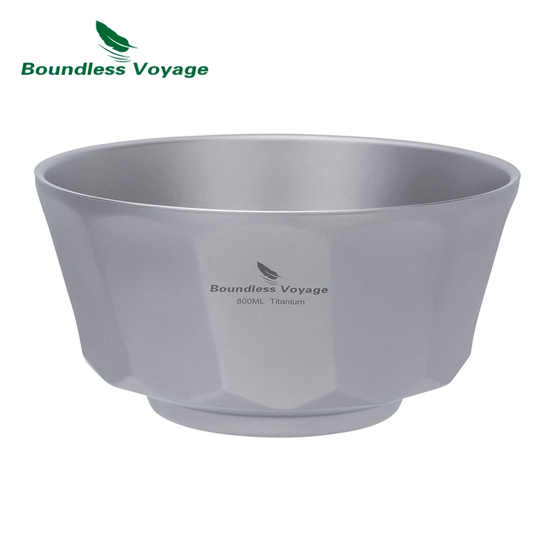 Boundless Voyage 500ml/800ml Double Walled Titanium Bowls Camping Bowl Lightweight Druable Hiking Utensil for Outdoor Dining
Boundless Voyage 500ml/800ml Double Walled Titanium Bowls Camping Bowl Lightweight Druable Hiking Utensil for Outdoor Dining