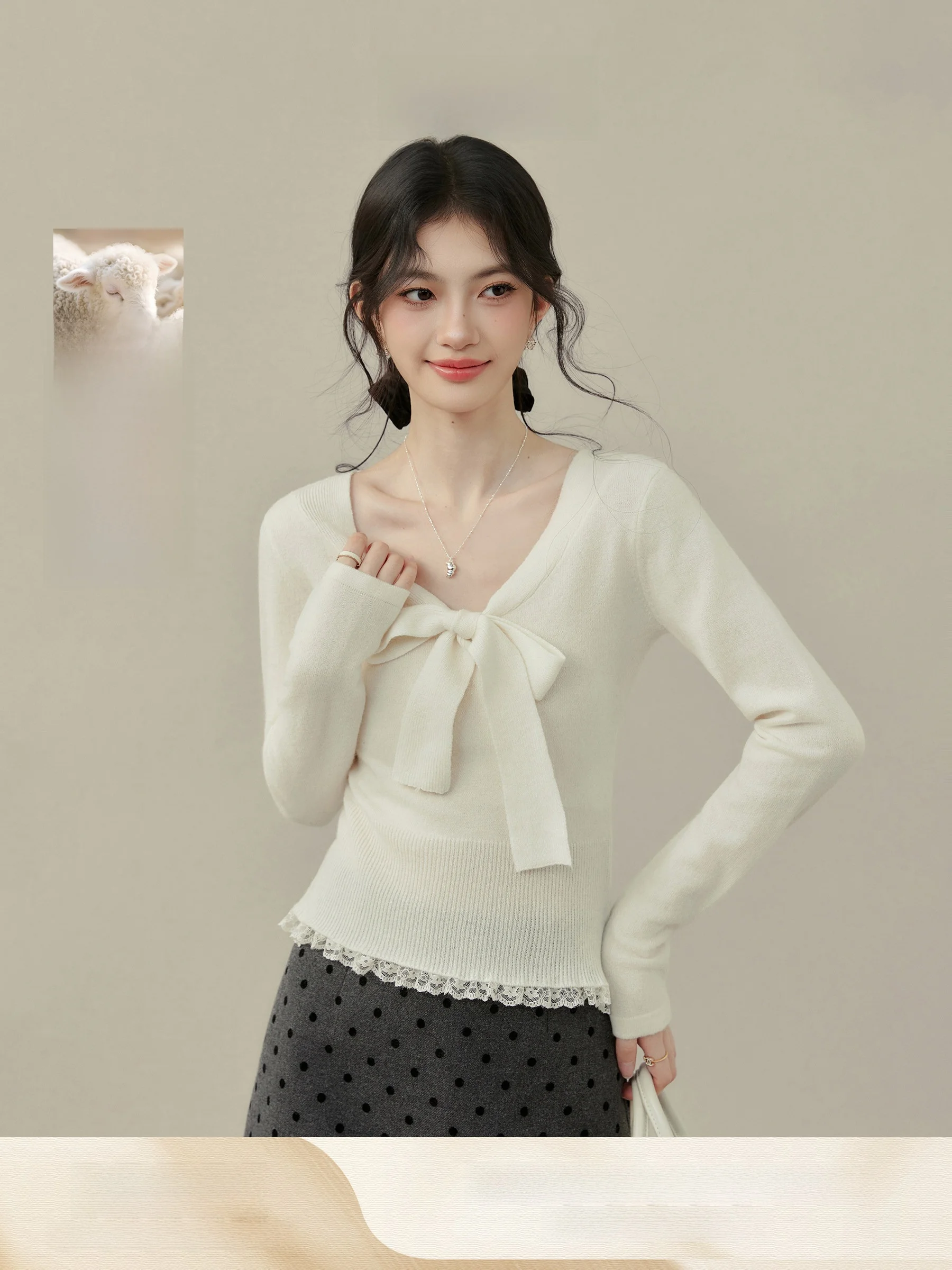 Spring Day Appoinent Knitted Long Sve Waist Cinched V Ne Knot Navy Collar Top Women's Faion Commute Sle
Spring Day Appoinent Knitted Long Sve Waist Cinched V Ne Knot Navy Collar Top Women's Faion Commute Sle